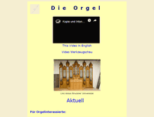 Tablet Screenshot of orgel-info.de